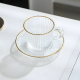 Glass Cups & Plate Set 6 Pcs
